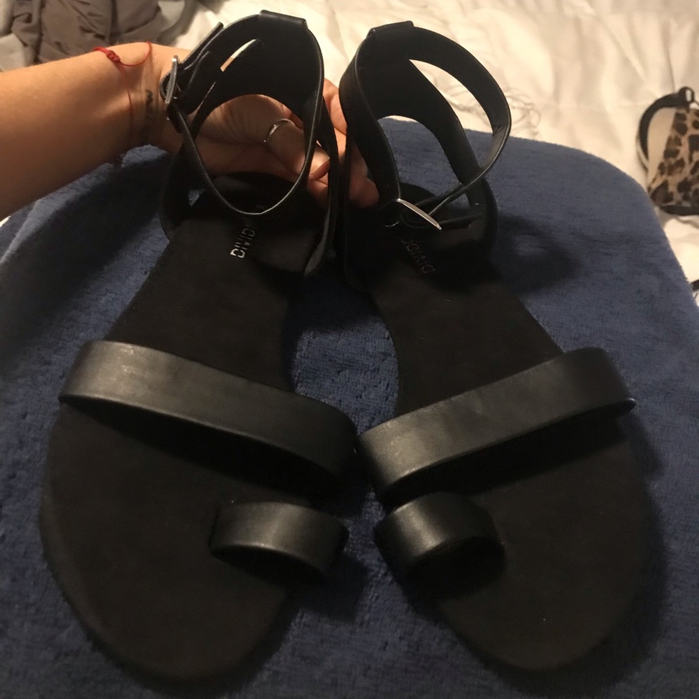 Black strappy sandals